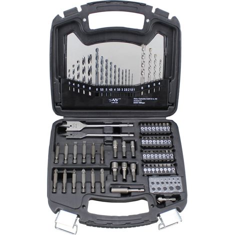 TrendLine Bohrer Sortiment 75 tlg inkl Kunststoffkoffer Bohrer Set (1/3)