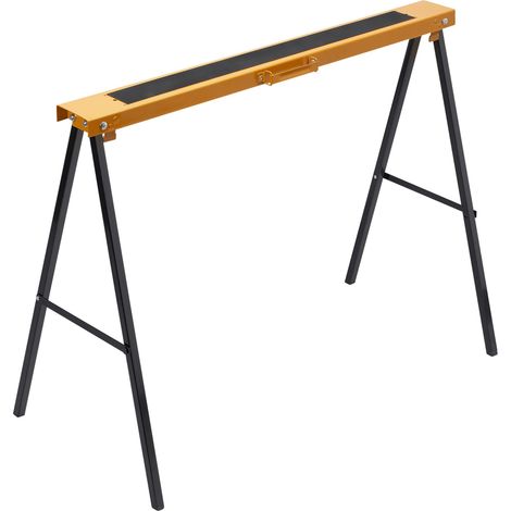 Cavalletto pieghevole - MEISTER - Acciaio - 100kg di carico - Nero (1/4)
