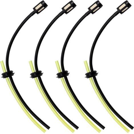 Set mit 4 Kraftstoffschläuchen inklusive Filter, universelles Kraftstofffilter-Set, Kraftstoffschläuche für Freischneider in Garten und Landwirtschaft (1/5)