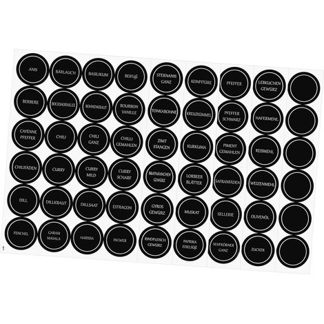 Adhesive Labels for Spice Jars 3 5 cm Firm Material Reusable (1/5)