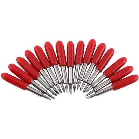 15 pcs 45 ° Cricut Plotter Lames de coupe pour Roland Traceur (1/4)