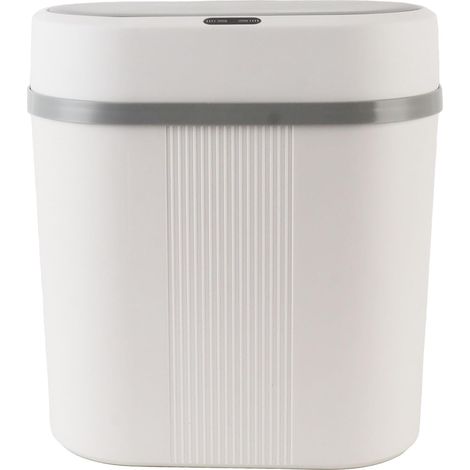 Poubelle à capteur automatique 12l, poubelle mains libres avec capteur de mouvement, adaptée à la chambre à coucher, à la salle de bain et à la cuisine (1/5)
