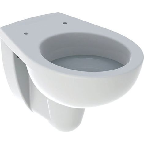 Allia – Cuvette WC suspendue en céramique – Fond creux avec bride – Couleur blanche – Dimensions 35.5x33.5cm – Pour installation murale