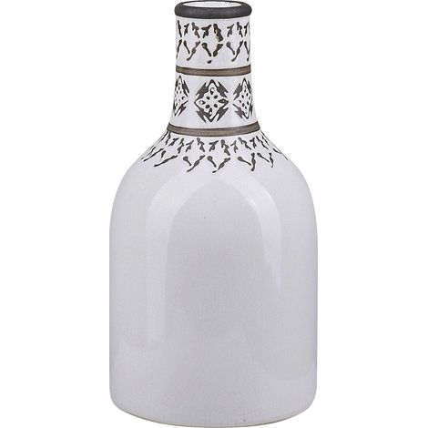 Blumenvase ANKON Steinzeug 25 cm Weiß