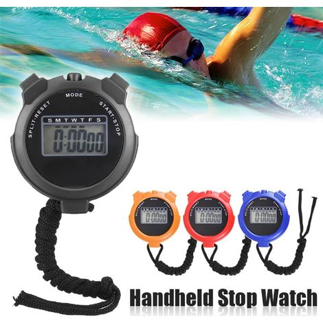 Digitale Sportstoppuhr, wasserdichte digitale Stoppuhr für Sportler, Läufer und Schiedsrichter (1/5)