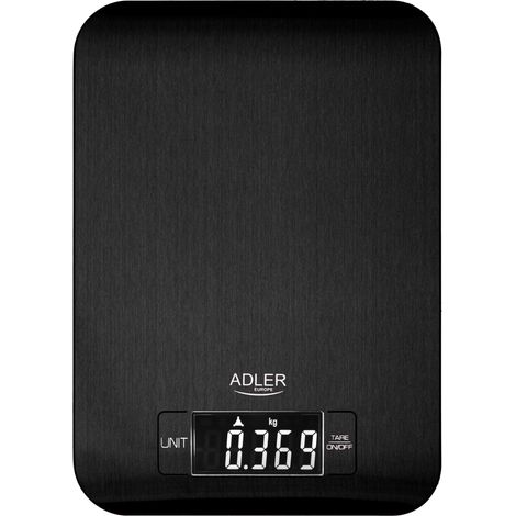 Bilancia da cucina Adler AD 3183b nero acciaio inox 5 kg (1/5)
