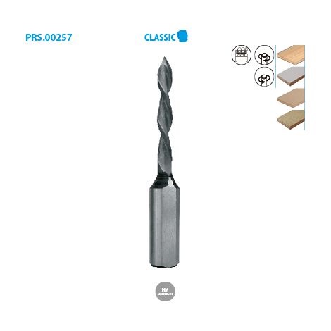 MECHE A PERCER MONOBLOC D3/10X30 LT70 GAUCHE HM micro-grain - 257.703.01 - LEMAN (1/2)