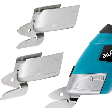 Lames Tranchantes pour Ciseaux Électriques, 2 Lame de Rechange pour Couper Carton Cuir Tapis Tapis en Plastique Plante en Pot (1/5)