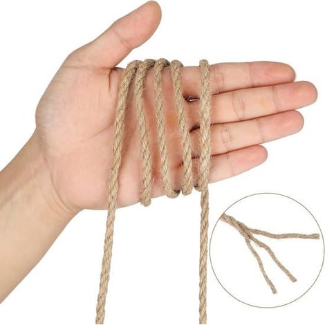 Corde de sisal de 6 mm x 50 m pour réparer les griffoirs et les objets artisanaux (1/5)