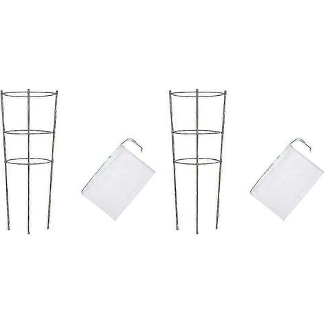 Lot de 2 filets de protection avec cordons de serrage pour protéger les fleurs des insectes et des oiseaux. (1/5)