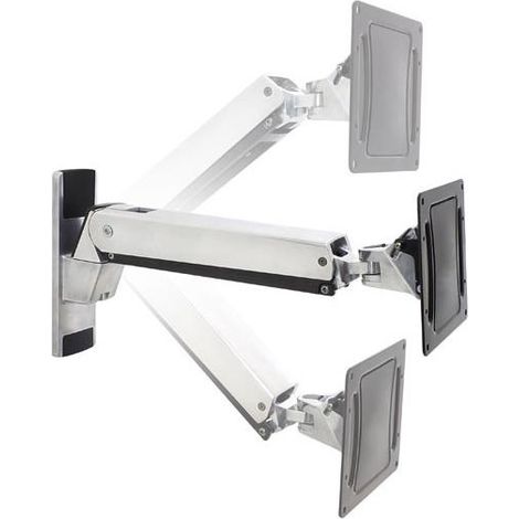 Braccio Interattivo Ergotron VHD da 152,4 cm in Alluminio Nero per Parete, Compatibile con TV Interattivi da 40 a 63 pollici, Capacit� di peso 15,9-31,8 kg (1/4)