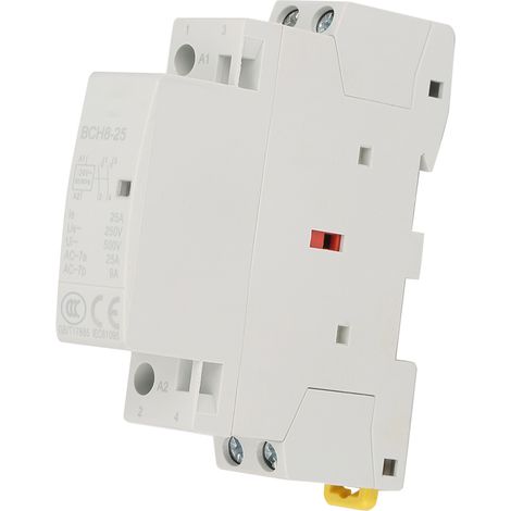 Contacteur électromagnétique résidentiel sur rail DIN 2P 25A 24V 2NO 50/60Hz robuste (1/5)