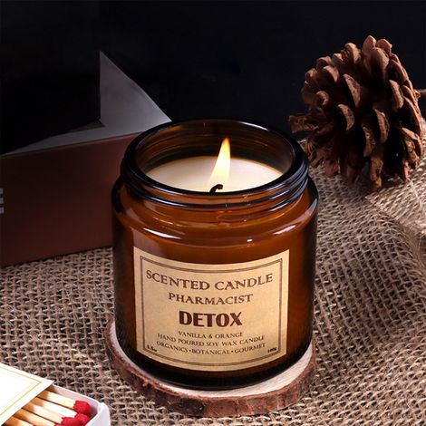 Bougie Parfumée - Cire De Soja Naturelle - Parfum Lavande - Pour Aromathérapie Et Décoration Intérieure - 100 G (1/5)