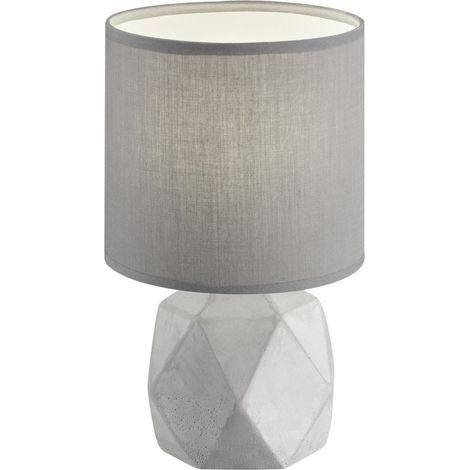 Lampe design, Lampe à poser design Pike Gris en Béton, TRIO (1/7)