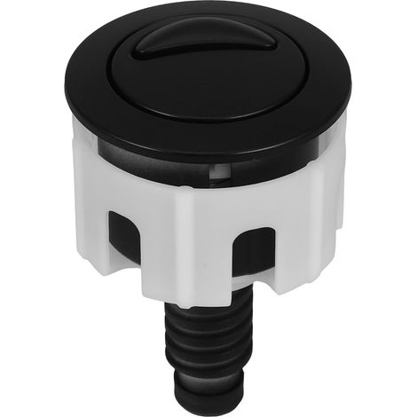 Bouton de Toilette Noir Rond Abs à Double Chasse pour Réservoir (1/5)