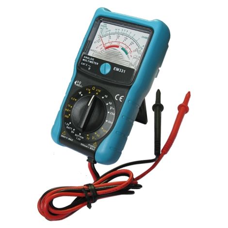 Cicalino multimetro analogico multimetrico AC/DC da 500 Volt, misura della resistenza 10Ω/×1kΩ Em331