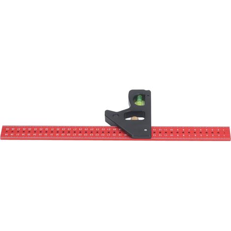 Règle coulissante ajustable en alliage d'aluminium, précise, angles combinés 90 et 45 degrés pour mesures exactes (1/5)