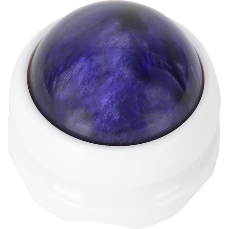 Balle de massage aux huiles essentielles pour la relaxation musculaire du cou, des jambes et des mains (base blanche) violette (1/5)