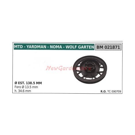 Polea para tractor cortacésped MTD 021871