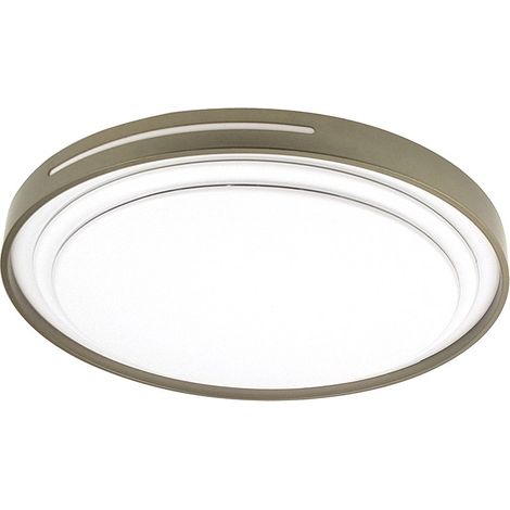 Plafon Argus 36w 3000-4000-6500k Blanco/Cuero 3528lm 7,5x39x39cm C/remoto Y Reg.intensidad
