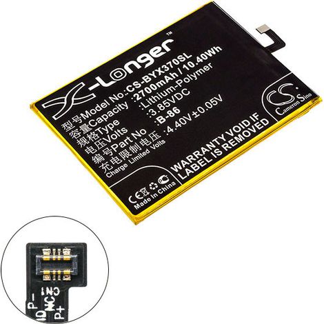 NX - Batterie téléphone, smartphone, GSM pour BBK 3.85V 2700mAh - B-86BK-B-86 (1/2)