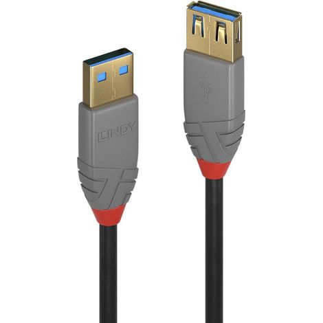 Lindy Prolunga USB 3.2 Tipo A, Anthra Line, 1m