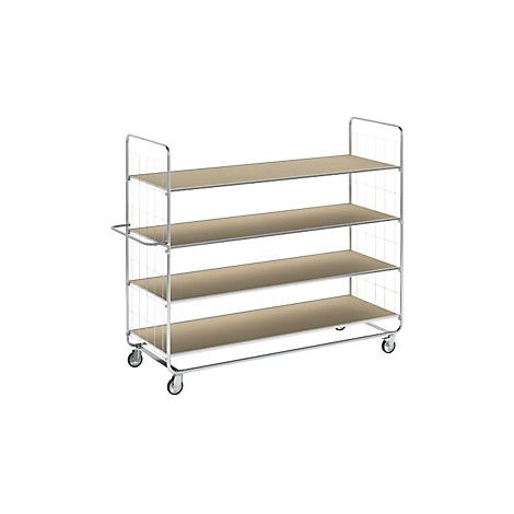 Kongamek Carrello a ripiani ESD versioni lunghe 4 rotelle (1/2)