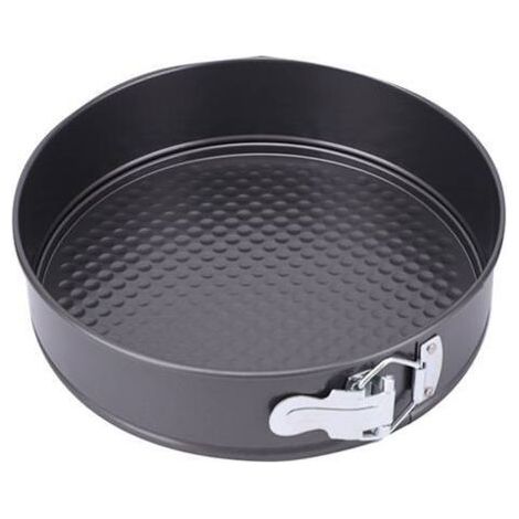 Moule à charnière avec fond, résistant à la chaleur et facile à nettoyer, 22 cm de diamètre, en acier inoxydable avec revêtement antiadhésif (1/5)