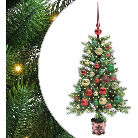 Sapin de Noël,Arbre de Noël avec 150 LED avec support Vert 90 cm PE CFW56700 (1/5)