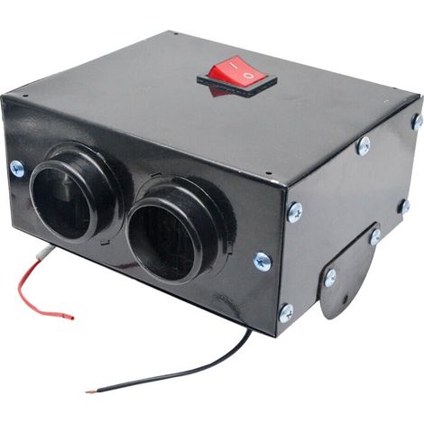 12v 300w Voiture Radiateur Chauffe-Eau Double Trou Chauffage Ventilateur Fenêtre Dégivrage Antibuée - 12v