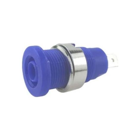 Fiche banane femelle 4 mm RS PRO Bleu Femelle 24A 1000V ( Prix pour Paquet de 5 )