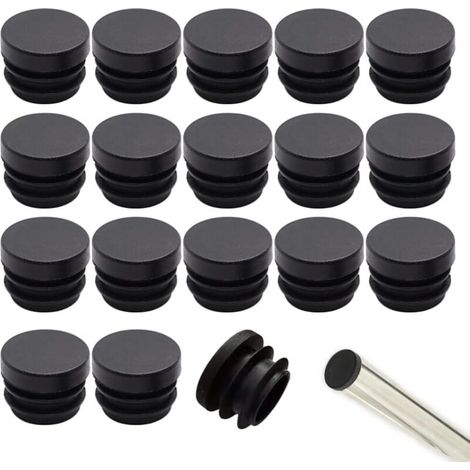 Lot de 32 embouts de chaise 16mm en plastique PE – Protection des sols – Réduction du bruit – Installation facile sur tubes creux (1/5)