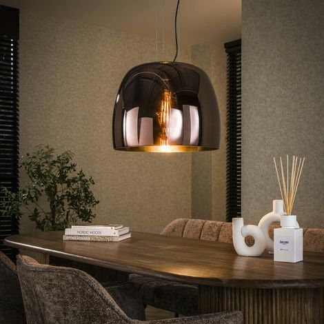 Suspension en verre cuivré forme cloche 48 cm NIAGARA (1/4)
