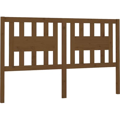 Maison Exclusive - Cabecero madera maciza de pino marrón miel 126 (1/5)