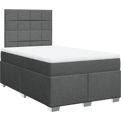 Maison Exclusive - Boxspringbett mit Matratze Dunkelgrau 120x190