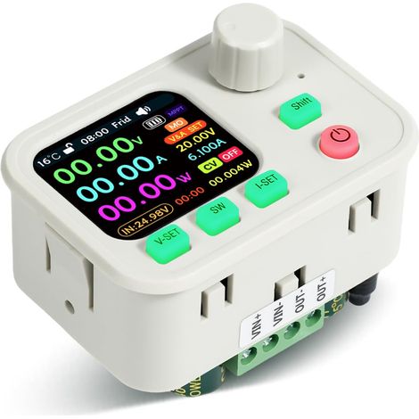 Convertisseur Buck-Boost 200W 0-40V 9A Alimentation de Laboratoire Régulateur de Tension DC Programmable avec APP WiFi Bluetooth, Support MPPT Panneau Solaire, Entrée DC 6-36V, Scan Auto (1/5)