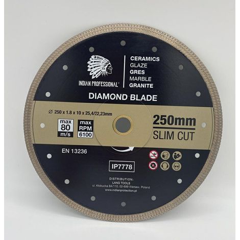 Lama diamantata professionale indiana Slim CUT da 250 mm (1/2)