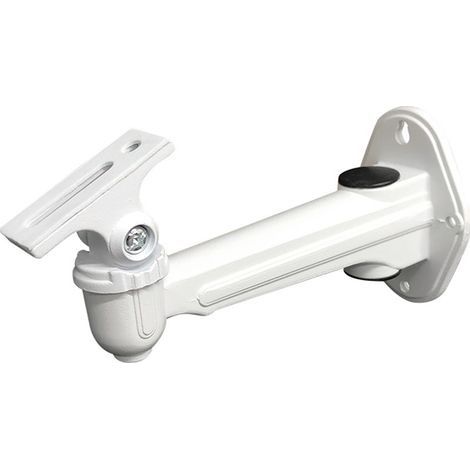 Mini Support Projecteur Mural, pour CCTV/Caméra/Projecteur/Webcam- Rotation 360° (Blanc) (1/4)