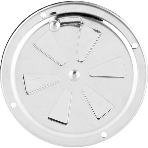 Grille de ventilation ronde à persiennes en acier inoxydable de 4 pouces, adaptée aux bateaux et aux yachts. (1/5)