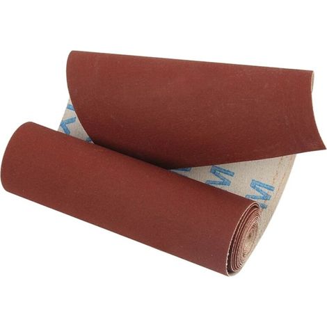 Rouleau de 100 mm x 1000 mm de toile émeri grain 60 pour le polissage d'outils de meulage, de travail des métaux, de Dremel et d'outils abrasifs pour le travail du bois. (1/5)