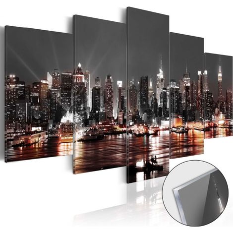 Tableau sur Verre Acrylique "Gray City" 50 x 100 cm (1/2)