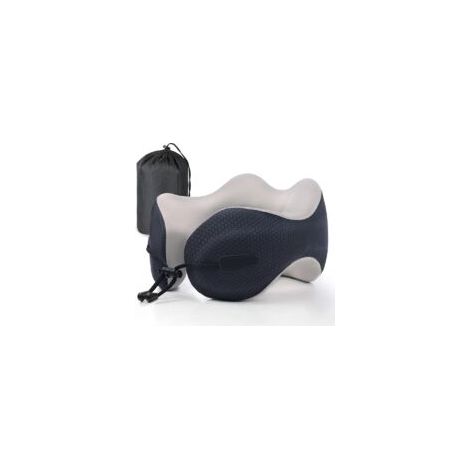 Coussin de Voyage, Oreiller de Voyage Memoire Forme, Ergonomique Coussin Voyage Avion Adulte Travel Neck Pillow avec Sac de Rangement pour Avion Voiture Train Bureau (1/5)