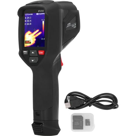 Caméra thermique portative avec écran LCD couleur, mesure de température infrarouge, imageur thermique à affichage numérique, outil de diagnostic précis (1/5)