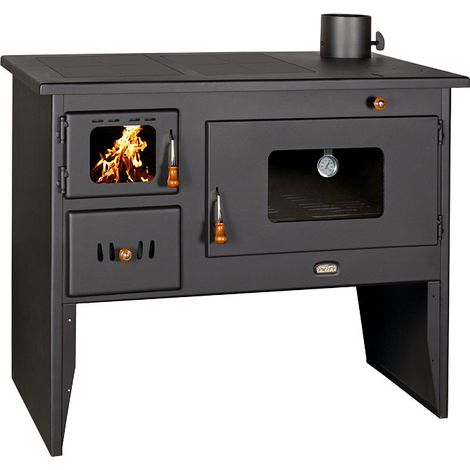 Poêle à bois. Puissance de chauffage de 16 kW. Poêle à combustible solide avec grand four. Modèle Prity 2P50 (1/4)