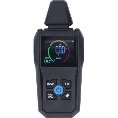 Détecteur de champ électromagnétique haute sensibilité avec alarme sonore et LED, écran LCD numérique (1/5)