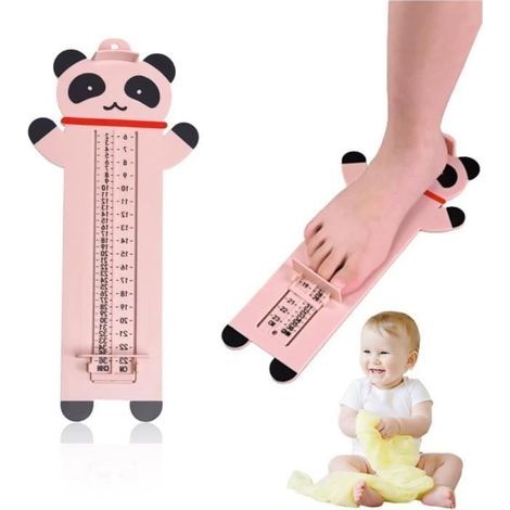 Fußmessinstrument für Kinder - Babyfußmessinstrument - Babyfußmessinstrument mit Doppelskala - Geeignet für Kinder von 0 bis 16 Jahren (6-23 cm) (1/4)