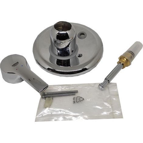 Ricambio piastra esterna Euroeco1 con maniglia e deviatore 19516045 Grohe (1/2)