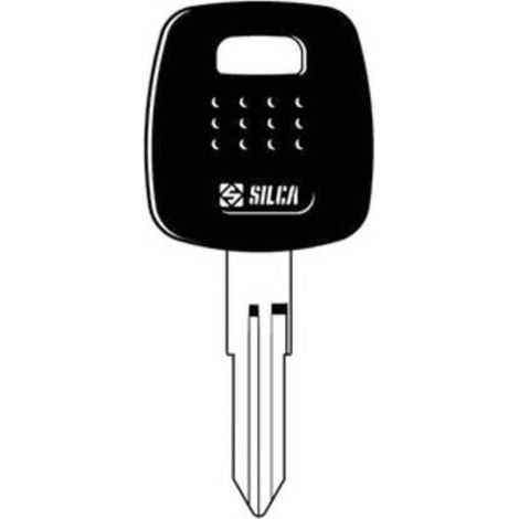 2 x SILCA NSN11TE CHIAVE TRANSPONDER VUOTA OTTONE