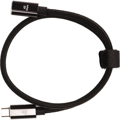 Câble USB-C vers USB-C, câble de données USB 4.0 de type C pour Thunderbolt 4, charge rapide PD100W, 40 Gbit/s, 8K 60 Hz, rallonge de 50 cm. (1/5)