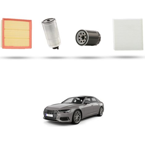 Kit Tagliando 4 filtri compatibile con Audi A6 (C5) 1.9 tdi 81kw dal 1997 (1/5)